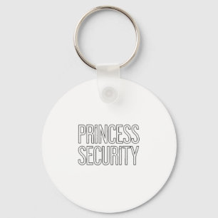 Porte-clés Princess Security Team Papa & ; Maman Birthday