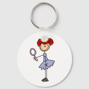 Porte-clés Princesse aux cheveux roux