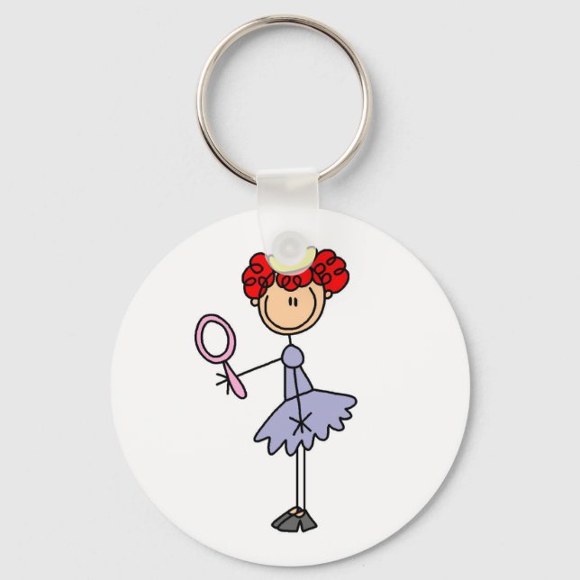 Porte-clés Princesse aux cheveux roux (Recto)