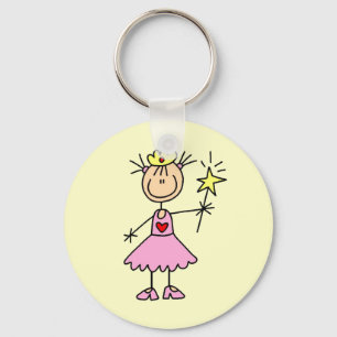 Porte-clés Princesse avec baguette