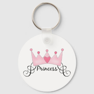 Porte-clés Princesse Avec Couronne - Personnalisable