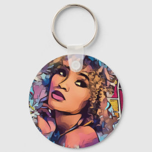 Porte-clés Princesse Button Keychain d'art de bruit