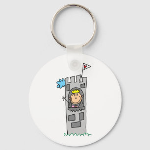 Porte-clés Princesse dans la tour du château