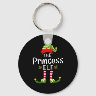 Porte-clés Princesse Elfe de Noël Pyjama assorti X-mas Fête