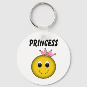Porte-clés Princesse face avec couronne