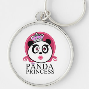 Porte-clés Princesse Panda Couronne de Reine Panda Mignonne