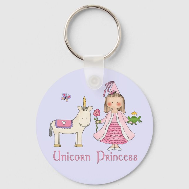 Porte-clés Princesse Unicorn (Recto)