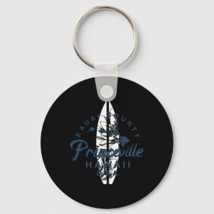 Porte-clés Princeville Kauai Surf Hawaïen Vintage Hawaï
