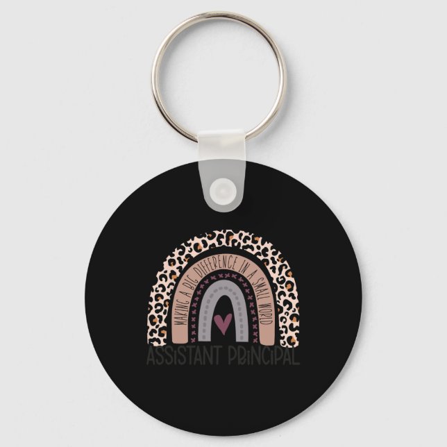 Porte-clés Principal Empreinte de léopard Rainbow (Recto)