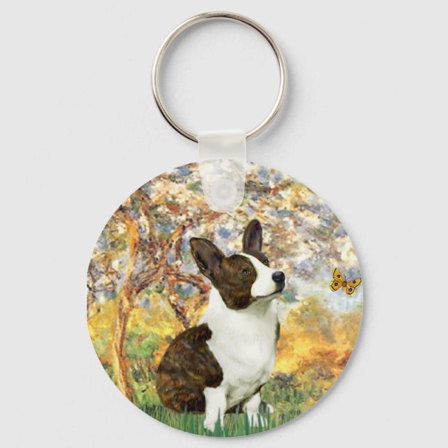 Porte-clés Printemps - Cardigan Welsh Corgi 5 (Recto)
