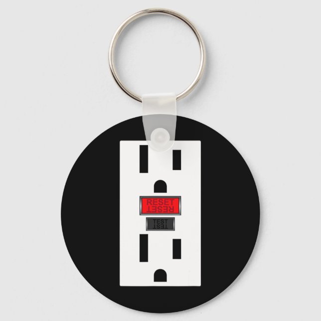 Porte-clés Prise De Prise Électrique Drôle Halloween Pour Cou (Recto)