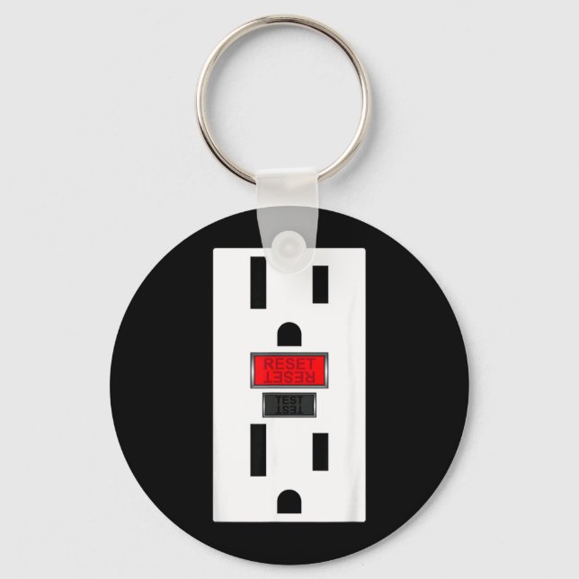 Porte-clés Prise électrique drôle Halloween (Recto)