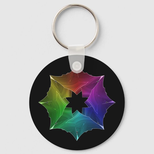 Porte-clés Prism Snowflake keychain (Recto)