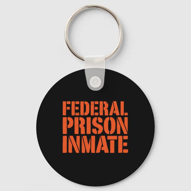 Porte-clés Prison Fédérale Détenu Détenu Numéro Uniforme Drôl (Recto)