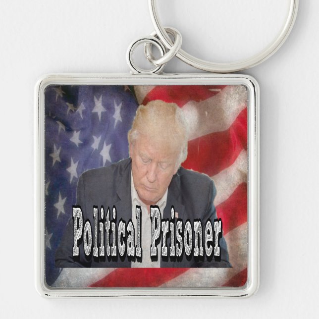 Porte-clés Prisonnier politique de Trump (Devant)