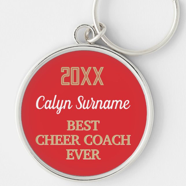 Porte-clés Prix du meilleur entraîneur de CHEER (Devant)