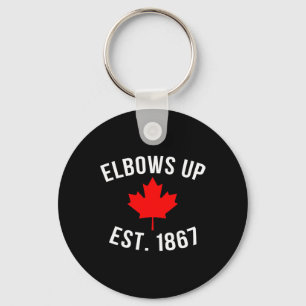 Porte-clés Pro Canada Elbows Up Établie en 1867