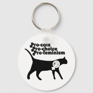 Porte-clés Pro Cats pro Choice pro Feminisme