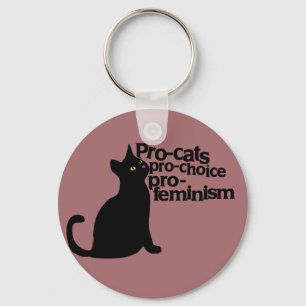 Porte-clés pro-chats pro-choix pro-féminisme