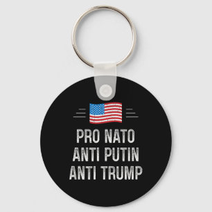 Porte-clés Pro Otan - Anti Poutine - Anti Trump - Style Rétro