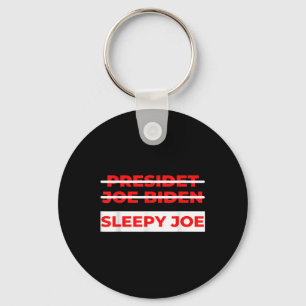 Porte-clés Pro Trump Anti Biden Sleepy Joe Politique