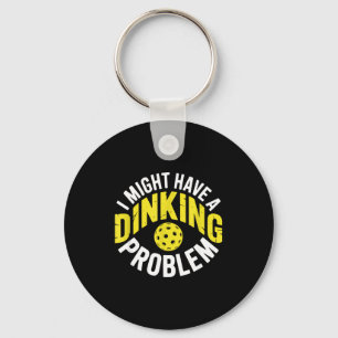 Porte-clés Problème de dinking amateur de pickleball enthousi