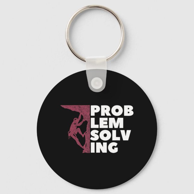 Porte-clés Problème Résoudre Climber Cadeau Rock Escalade Bou (Recto)