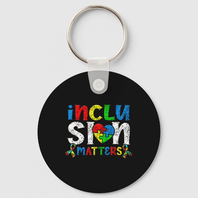 Porte-clés Problèmes d'inclusion Autistes Autist Autistic Sup (Recto)