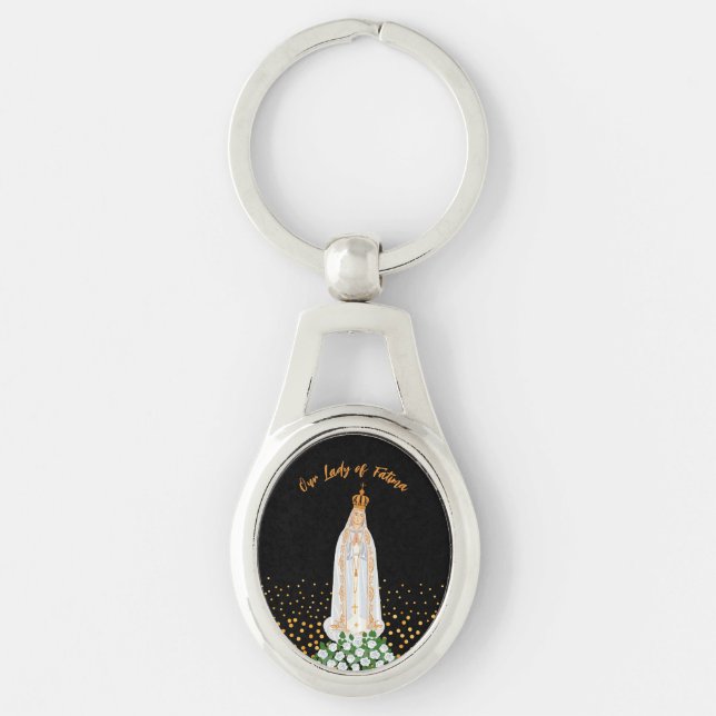Porte-clés Procession de Notre-Dame de Fatima aux bougies (Devant)