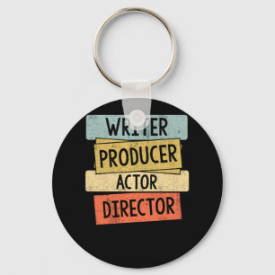 Porte-clés Producteur d'écriture acteur réalisateur réalisate