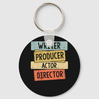 Porte-clés Producteur d'écriture acteur réalisateur réalisate