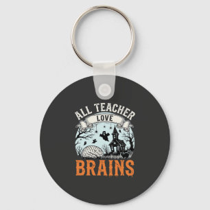 Porte-clés Prof Amour Cerveaux Halloween Classe Enchantée