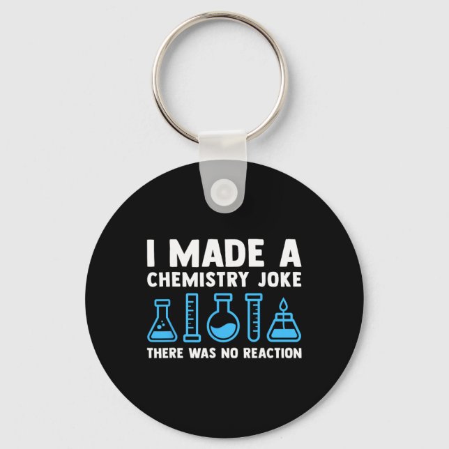 Porte-clés Prof de chimie drôle scientifique chimiste hommes  (Recto)