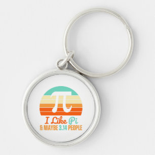 Porte-clés Prof de maths drôle 14 mars Pi Day Merch J'aime