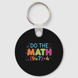 Porte-clés Prof de maths drôle fait le calcul 67 mème six sep