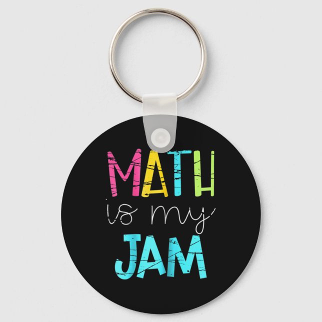 Porte-clés Prof de maths Les maths c'est ma tasse de thé  (Recto)