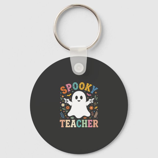 Porte-clés Prof Fantôme Mignon Halloween Création_1 (Recto)