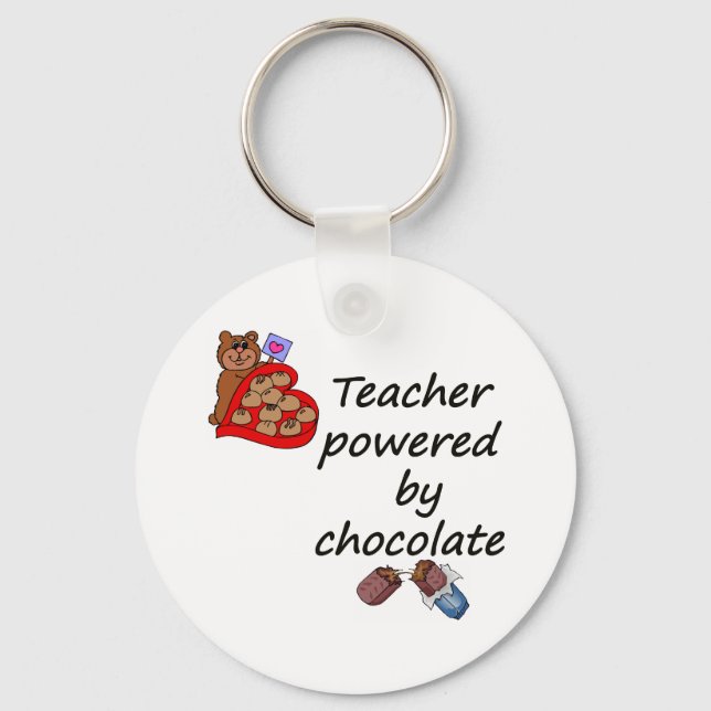 Porte-clés Professeur alimenté par le chocolat (Recto)