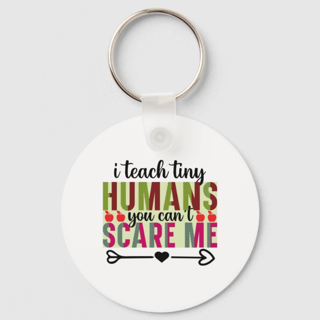 Porte-clés Professeur Art I Enseigner Minuscules Humains (Recto)