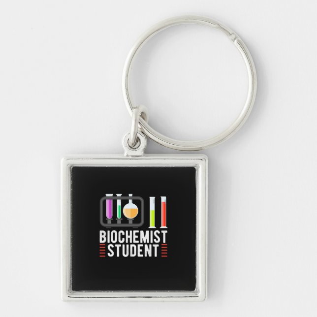 Porte-clés Professeur Cadeaux | Étudiant en biochimiste (Devant)