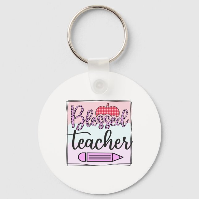 Porte-clés Professeur Cadeaux | Professeur béni (Recto)