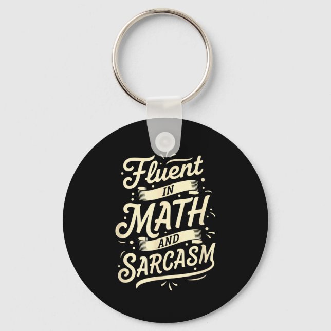 Porte-clés Professeur Courant En Math Et Sarcasme Professeur  (Recto)