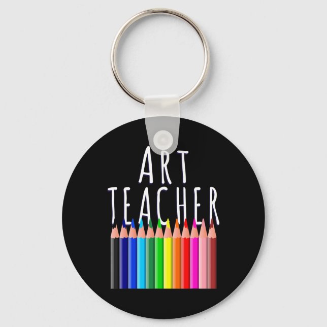 Porte-clés Professeur D'Art Retour À L'École Cadeau Artiste C (Recto)