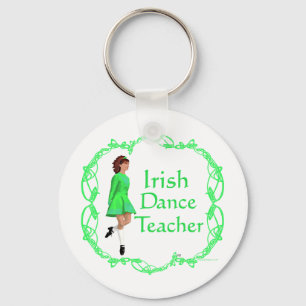 Porte-clés Professeur de danse step Irlandaise - Vert