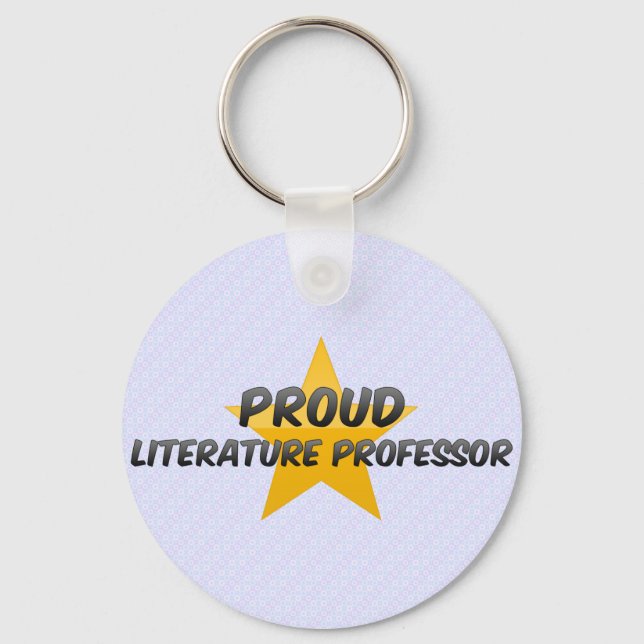 Porte-clés Professeur de littérature fier (Recto)