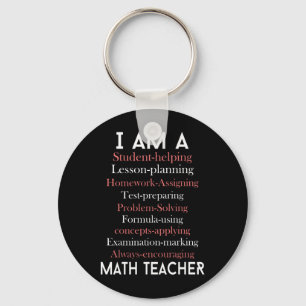 Porte-clés Professeur de mathématiques