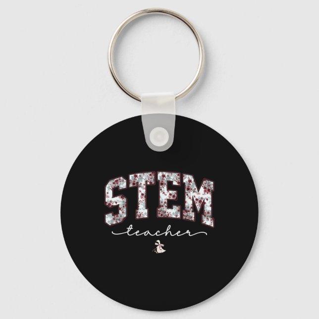 Porte-clés Professeur de mathématiques d'ingénierie de techno (Recto)