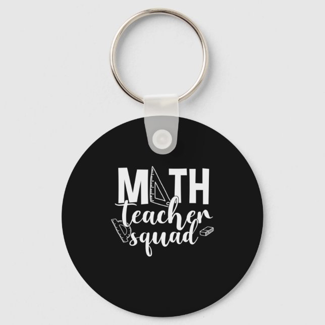 Porte-clés Professeur de mathématiques Équipe d'enseignants d (Recto)