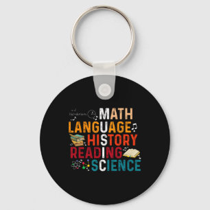 Porte-clés Professeur de mathématiques langue histoire lectur