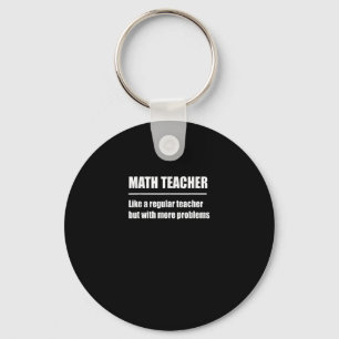 Porte-clés Professeur De Mathématiques Professeur Régulier Ma